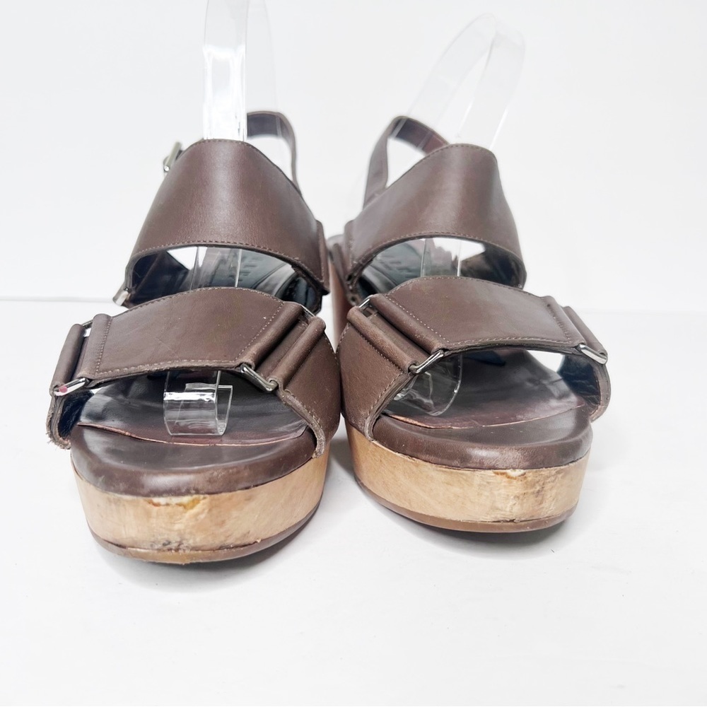 Marni Brown Leather Platform Sandals Size 9 Women’s - Picture 3 of 6